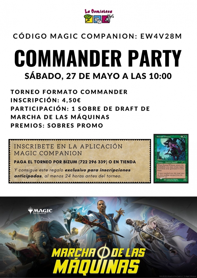 Torneo Magic Commander Party Marcha de las Máquinas