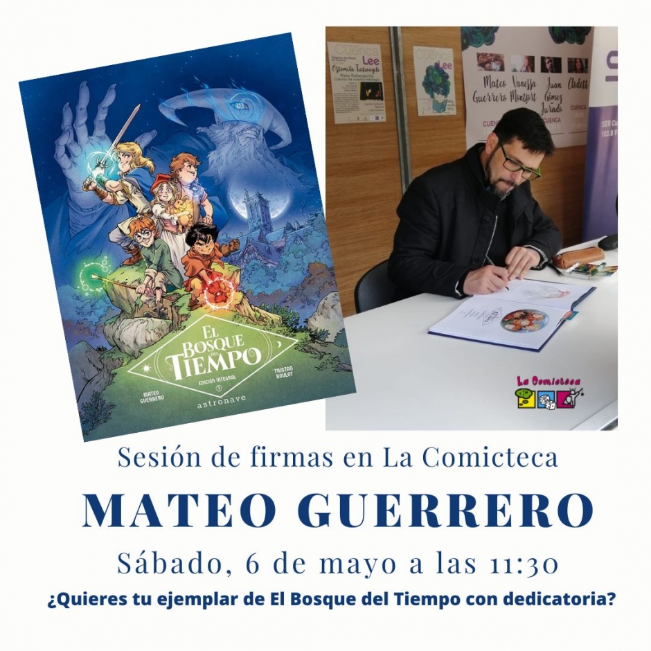 Sesión firmas Mateo Guerrero