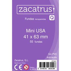 Fundas para cartas Zacatrus Mini USA 41x63 55unds