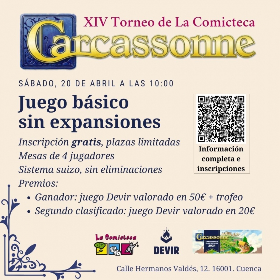 XIV Torneo Carcassonne de La Comicteca